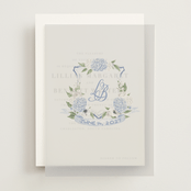 "Sweethearts" - Vellum Overlays in Periwinkle by Design Lotus - Front