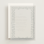 "Floral Romance" - Vellum Overlays in Something Blue by Gwen Bedat - Front