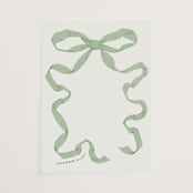 "Antique Ribbon" - Vellum Overlays in Pistachio by Olivia Kanaley Inman - Vellum Overlay