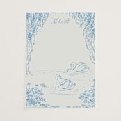 "Sweet Swan" - Vellum Overlays in Bluebell by Pati Cascino - Vellum Overlay