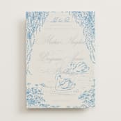 "Sweet Swan" - Vellum Overlays in Bluebell by Pati Cascino - Vellum with Card