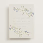 "Sweeping Meadow" - Vellum Overlays in Wisteria by Everett Paper Goods - Vellum with Card