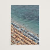 "Positano Beach Aerial" - Vellum Overlays in Aqua by braden.studio - Vellum Overlay
