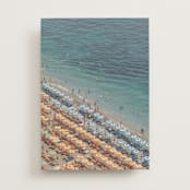 "Positano Beach Aerial" - Vellum Overlays in Aqua by braden.studio - Vellum with Card