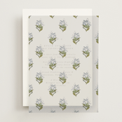 "Blockprint" - Vellum Overlays in Powder Blue by Olivia Kanaley Inman - Front