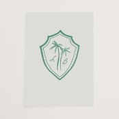 "Palm Tree Crest" - Vellum Overlays in Palm by Erika Firm - Vellum Overlay