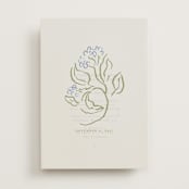 "Sketched Foliage" - Vellum Overlays in Periwinkle by Susan Zinader - Vellum with Card