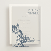 "the cliff" - Vellum Overlays in Periwinkle by Tennie and Co. - Front