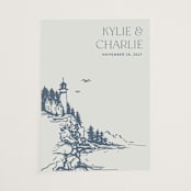 "the cliff" - Vellum Overlays in Periwinkle by Tennie and Co. - Vellum Overlay