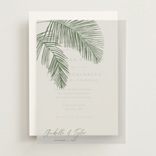 "Palm Arbor" - Vellum Overlays in Sage by Owl and Toad - Front
