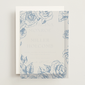 "Garden" - Vellum Overlays in Cerulean by Leah Bisch - Front