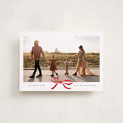 "Crimson Bow" - Valentine's Day Cards in Crimson by Olivia Kanaley Inman - Front