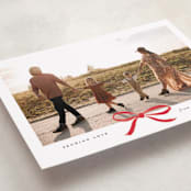 "Crimson Bow" - Valentine's Day Cards in Crimson by Olivia Kanaley Inman - Detail