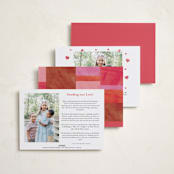 "Biggest Heart" - Valentine's Day Cards in Cherry by Pixel and Hank - Back of Card Options