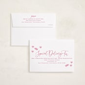 "Sweet Script" - Valentine's Day Cards in White Chocolate by Hooray Creative - FREE Recipient Addressing