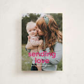 "Simply the cutest" - Valentine's Day Cards in Magenta by Lea Delaveris - Front