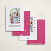 "Simply the cutest" - Valentine's Day Cards in Magenta by Lea Delaveris - Back of Card Options
