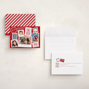 "Postmark" - Valentine's Day Cards in Paprika by Sarah Brown - Assembled