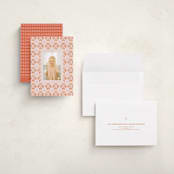 "Love in watercolor" - Valentine's Day Cards in Coral by Sabrin Deirani - Assembled