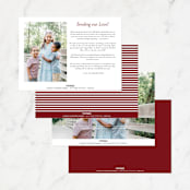 "Snapshots" - Valentine's Day Cards in Merlot by That Girl Press - Back of Card Options