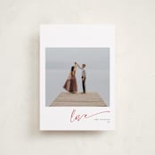 "minimal love" - Valentine's Day Cards in Cherry by Eric Ransom - Front