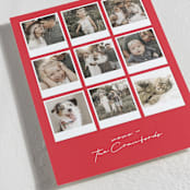 "Polaroid Page" - Valentine's Day Cards in Crimson by Lisa McLean - Detail