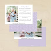 "Cinque Terre" - Valentine's Day Cards in Lavender by Deynaaz Daraei - Back of Card Options