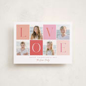 "Blocks of Love" - Valentine's Day Cards in Candy Hearts by Robert and Stella - Front