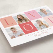 "Blocks of Love" - Valentine's Day Cards in Candy Hearts by Robert and Stella - Detail