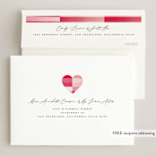 "shimmering love" - Valentine's Day Cards in Blush by Vivian Yiwing - FREE Recipient Addressing