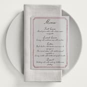 "Handwritten" - Vellum Menus in Wine by Cass Loh - In Use