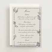 "Puglia" - Vellum Menus in Rock by Pati Cascino - Front