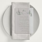 "Paradise" - Vellum Menus in Snowdrop by Petra Kern - In Use