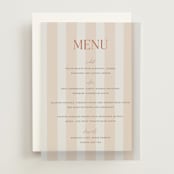 "Ambrosial" - Vellum Menus in Sunset by Pixel and Hank - Front