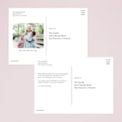 "Minimal Mod" - Valentine's Day Cards in Berry by JoAnn Jinks - Back of Card Options
