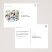 "Love Linear" - Valentine's Day Cards in Snow by Melanie Severin - Back of Card Options