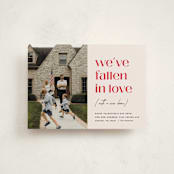 "Valentine Move" - Valentine's Day Cards in Cream by Erica Krystek - Front