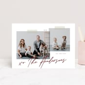 "Snapshots" - Valentine's Day Cards in Merlot by That Girl Press - Front
