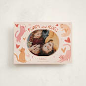 "PurrsHugs" - Valentine's Day Cards in Cherry by Vera Lim - Front