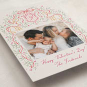 "Valentine Crest" - Valentine's Day Cards in Latte by Jackie Crawford - Detail