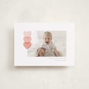 "Love Hearts" - Valentine's Day Cards in Peach by Hudson meet Rose - Front
