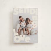 "Big Type" - Valentine's Day Cards in Cream by Baumbirdy - Front