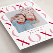 "XO Border" - Valentine's Day Cards in Bubblegum by Jessica Corliss - Detail