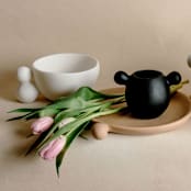 "Bubble Small Bowl White" - Vanity Trays and Dishes in white by Tina Frey