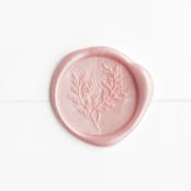 "Eucalyptus in Blush | Paula Lee Calligraphy x Artisaire (pack of 25)" - Wax Seals, Pack of 25 in Blush by Minted - Wax Seal Front