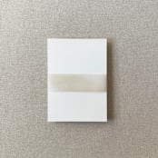 "Neutral Watercolor Vellum Belly Band | For 5x7" Invitations | Set of 10" - Belly Bands in beige by Cotton and Bow