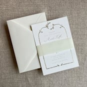 "Ivory colored translucent vellum belly band for 5x7 inch Invitation | Pack of 10" - Belly Bands in beige by Ivory Invitations