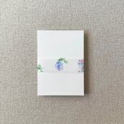 "Floral Hydrangeas Vellum Belly Band| For 5x7" Invitations | Set of 10" - Belly Bands in blue by Cotton and Bow