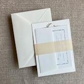 "Peach colored translucent vellum belly band for 5x7 inch Invitation | Pack of 10" - Belly Bands in beige by Ivory Invitations
