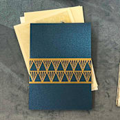 "Laser Cut Belly Band - Antique Gold - Marilyn Pattern - pack of 25" - Belly Bands in gold by Artifacture